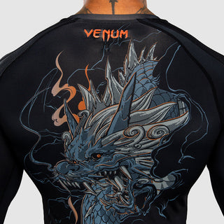 Rashguard Venum Thunder Dragon long-sleeve Black-Combat Arena
