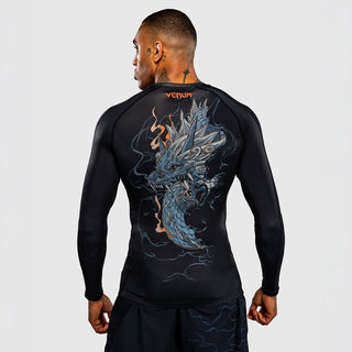 Rashguard Venum Thunder Dragon long-sleeve Black-Combat Arena