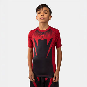 Rashguard Child Venum Attack short sleeves Black-red-Combat Arena