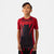 Rashguard bambino Venum Attack maniche corte Nero-rosso-Combat Arena