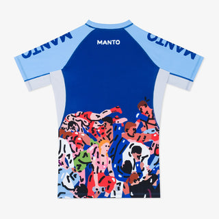 Rashguard Manto Gym 3.0 short sleeves Blue 