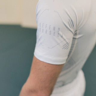 Rashguard Manto Shield short sleeves White 