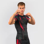 Rashguard Venum Amazonia Reborn short-sleeve Black-red 
