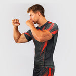 Rashguard Venum Amazonia Reborn short-sleeve Black-red 