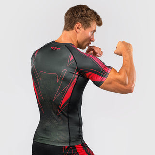 Rashguard Venum Amazonia Reborn short-sleeve Black-red 