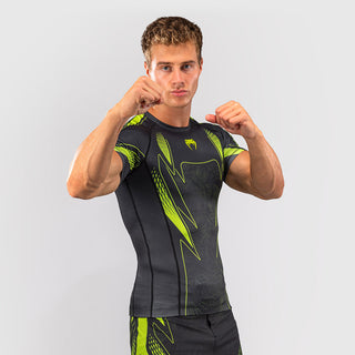 Rashguard Venum Amazonia Reborn short-sleeve Black-green 