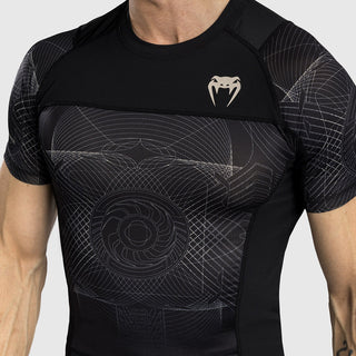 Rashguard Venum G-Fit Air short sleeves Black-sand