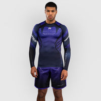 Rashguard Venum Tekken 8 Kazuya long sleeves Black-purple 
