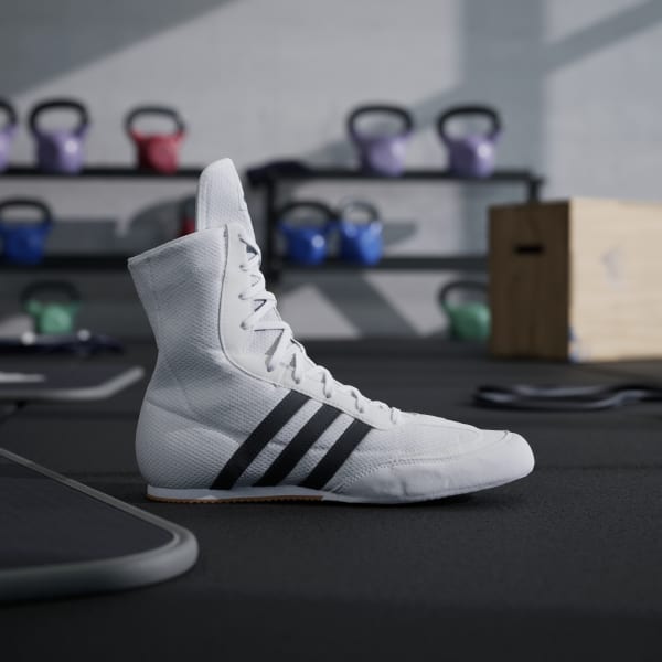 Boxing shoes Adidas Box Hog 2 Black-white - Combat Arena