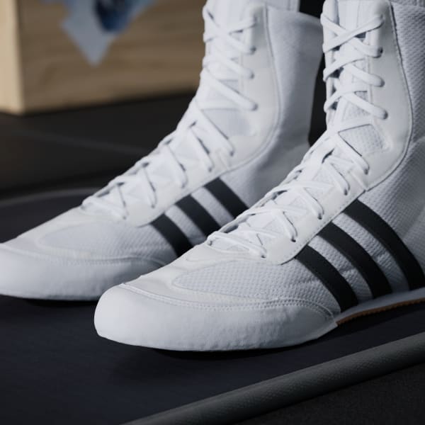 Boxing shoes Adidas Box Hog 2 Black-white - Combat Arena