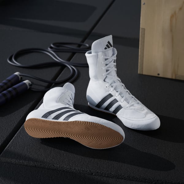 Boxing shoes Adidas Box Hog 2 Black-white - Combat Arena