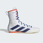 Boxing shoes Adidas Box Hog 4 White-blue 