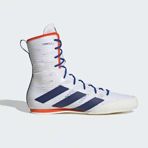 Boxing shoes Adidas Box Hog 4 White-blue 