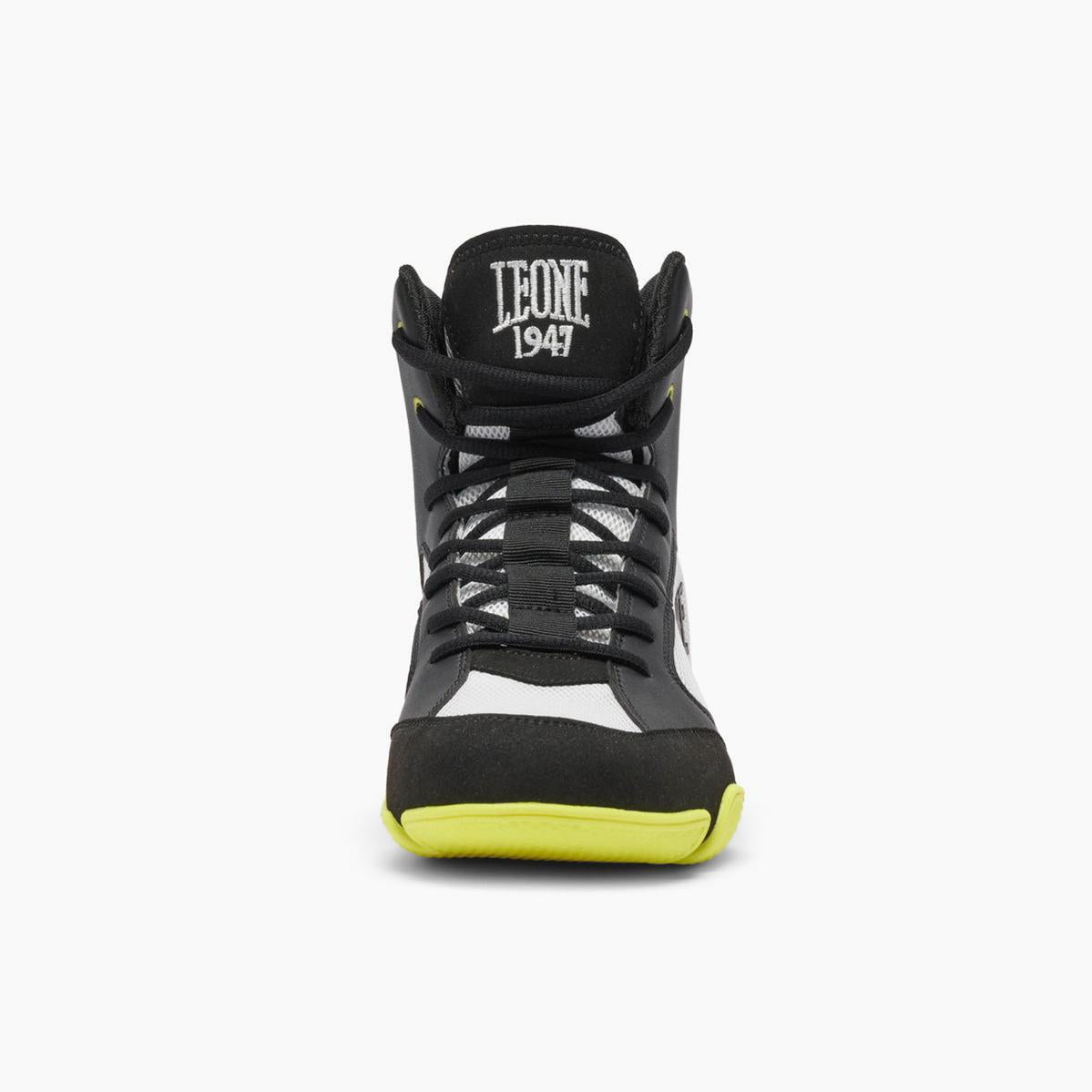 Boxing shoes Leone 1947 Premium CL110 Black-lime - Combat Arena