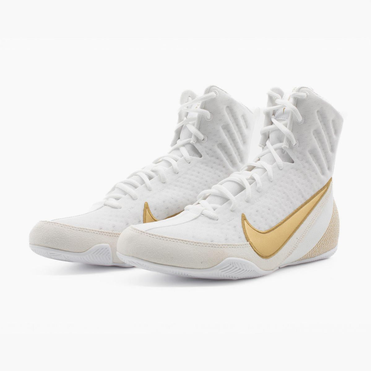 Boxing shoes Nike Machomai 3 White-gold – Combat Arena