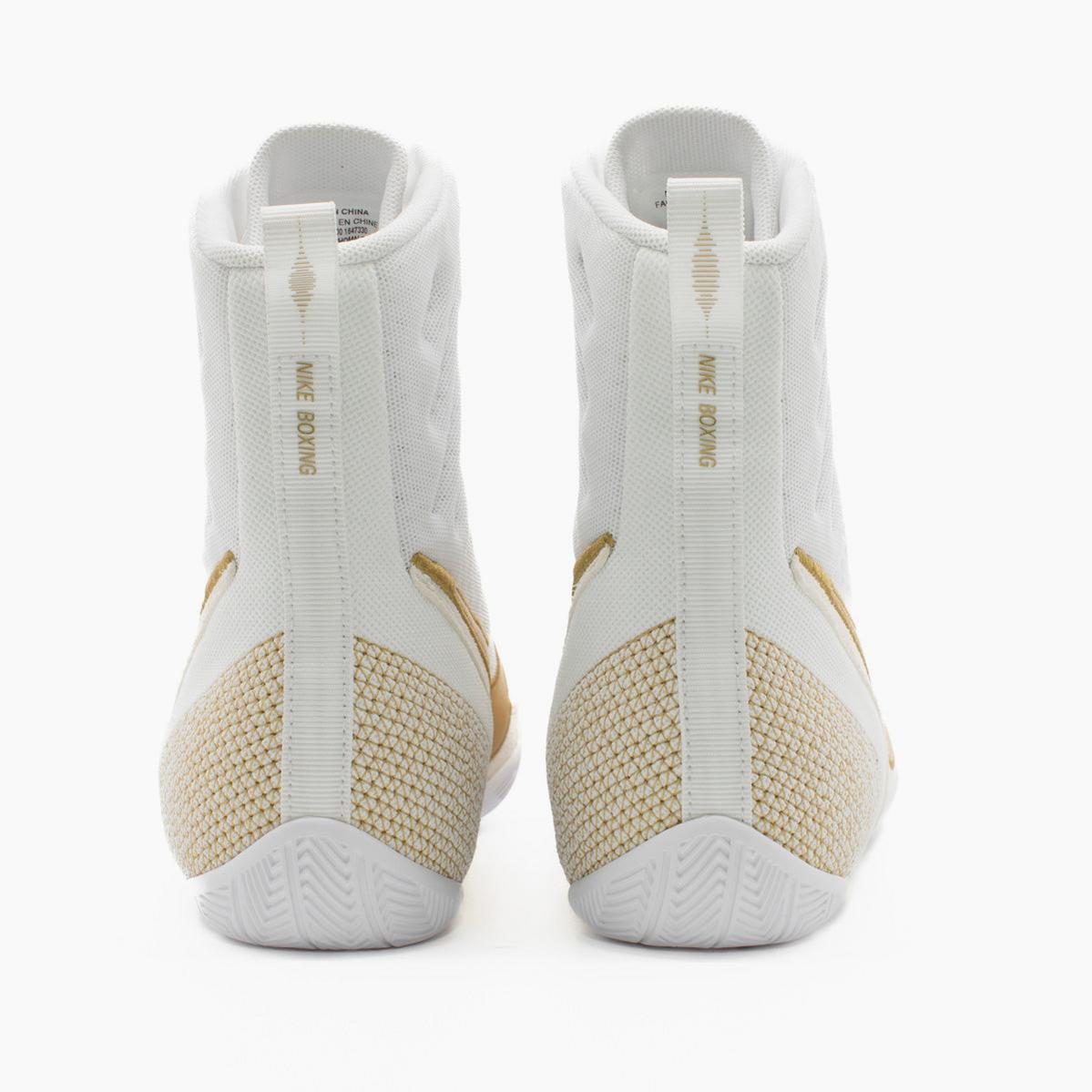 NIKE Machomai 3 ボクシングシューズ ホワイト/ゴールド 8.5 Boxing shoes Nike Machomai 3 White-gold – Combat Arena