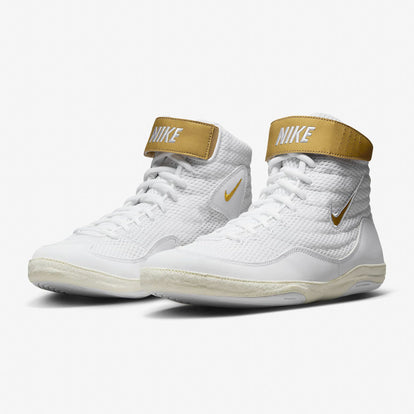 Wrestling shoes-Wrestling Nike Inflict 3 White-Gold – Combat  display picture 1