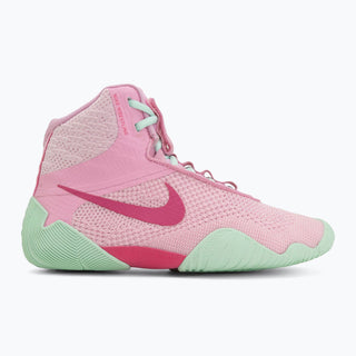 Wrestling shoes-Wrestling Nike Tawa Pink-green-Combat Arena