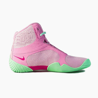Wrestling shoes-Wrestling Nike Tawa Pink-green-Combat Arena