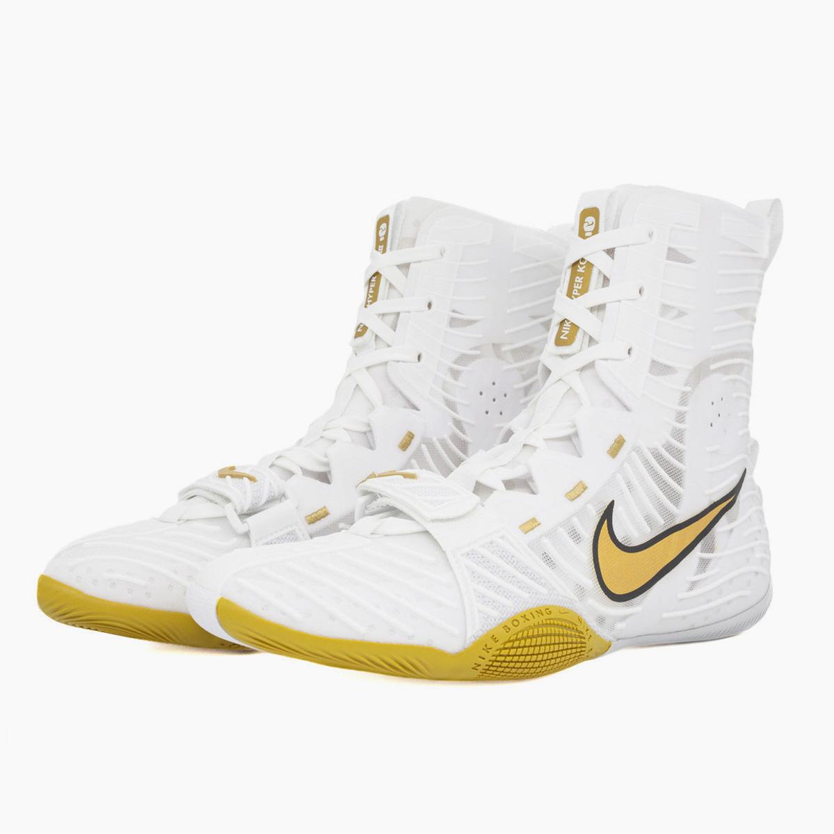 NIKE HyperKO ボクシングシューズ ホワイト ゴールド26cm Boxing shoes Nike Hyperko 3 White-gold - Combat Arena
