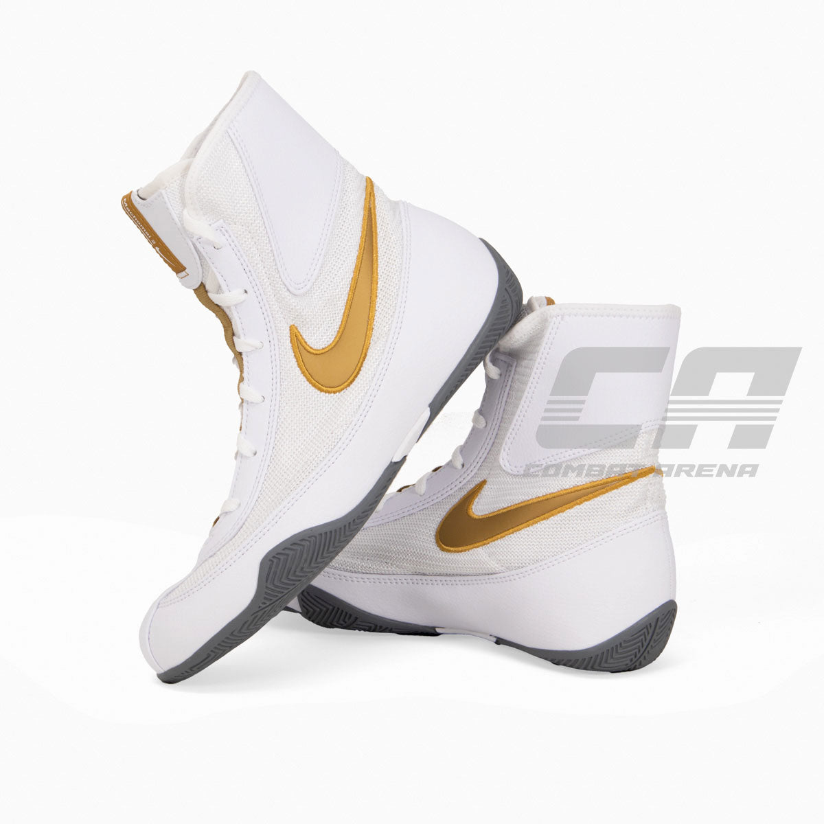 Scarpe da boxe Nike Machomai Bianco-Oro-Combat Arena