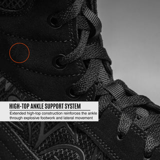 Scarpe da boxe RSX-Guerrero 03 High-Top Nero-Combat Arena