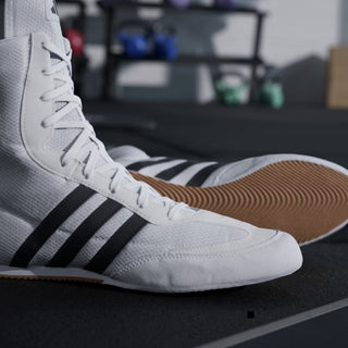 Boxing shoes Adidas Box Hog 2 White-black 