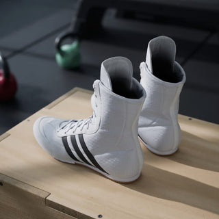 Boxing shoes Adidas Box Hog 2 White-black 