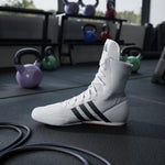 Boxing shoes Adidas Box Hog 2 White-black 