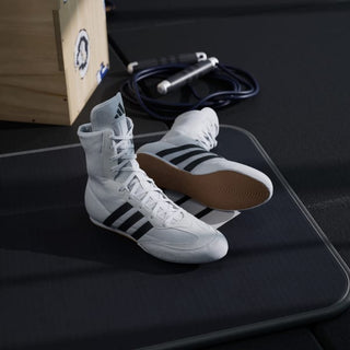 Boxing shoes Adidas Box Hog 2 White-black 