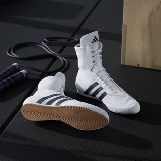 Boxing shoes Adidas Box Hog 2 White-black 