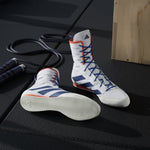 Boxing shoes Adidas Box Hog 4 White-blue 