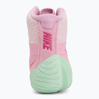Wrestling shoes-Wrestling Nike Tawa Pink-green 