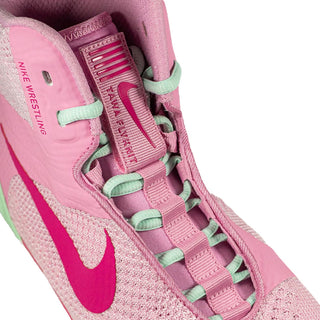 Wrestling shoes-Wrestling Nike Tawa Pink-green 