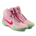 Wrestling shoes-Wrestling Nike Tawa Pink-green 
