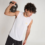 Sleeveless Leone DNA ABX709 White-Combat Arena