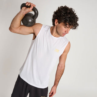 Sleeveless Leone DNA ABX709 White-Combat Arena