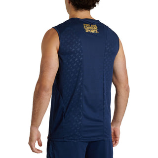 Sleeveless Leone DNA Logo ABX705 Blue 