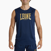 Sleeveless Leone DNA Logo ABX705 Blue 
