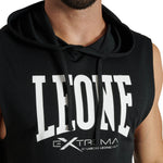 Sleeveless hoodie Leone Logo ABX120 Black 