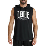 Sleeveless hoodie Leone Logo ABX120 Black 