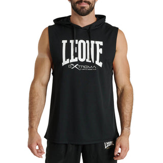Sleeveless hoodie Leone Logo ABX120 Black 