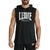 Sleeveless hoodie Leone Logo ABX120 Black 