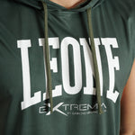 Sleeveless with hood Leone Logo ABX120 Green 