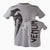 T-shirt in Cotton Venum Giant Gray-Black 