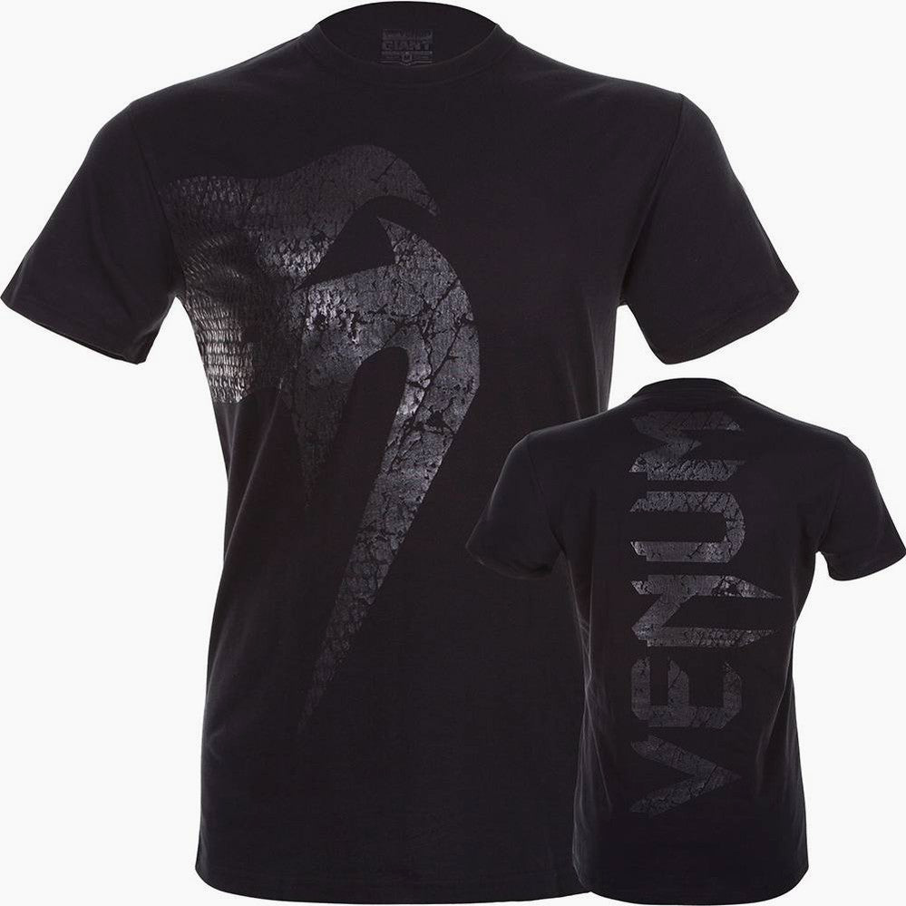 T-shirt in Cotton Venum Giant Matte Black – Combat Arena