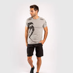 T-shirt in Cotton Venum Giant Grey-Black