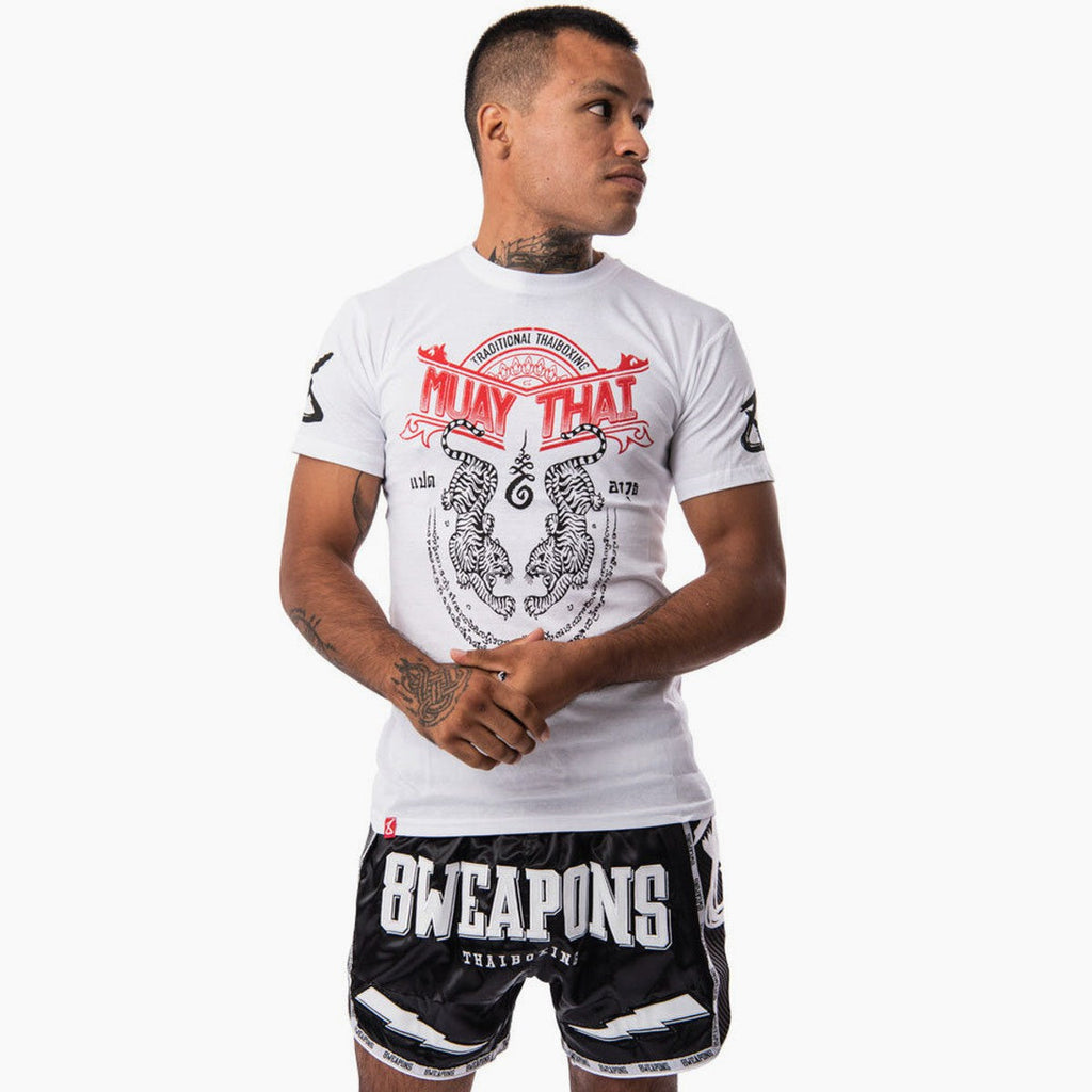 T-shirt 8 Weapons Sak Yant Tigers – Combat Arena
