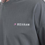 T-shirt Boxraw We Don't Play Boxing Oversize Gray-pink-Combat Arena