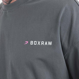 T-shirt Boxraw We Don't Play Boxing Oversize Gray-pink-Combat Arena